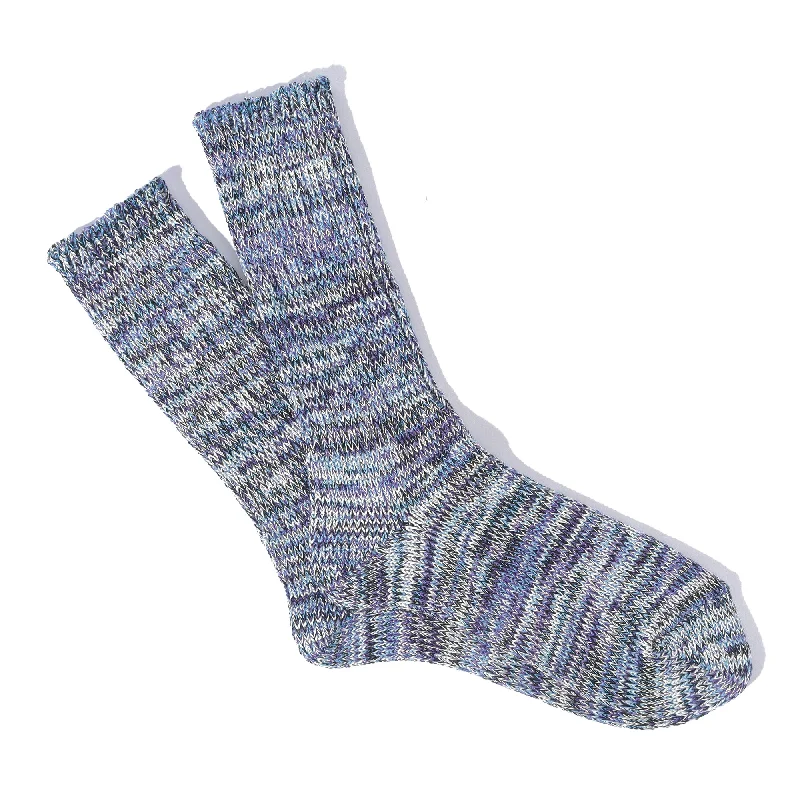 sock colors ankle -  Anonymous Ism 5 Color Mix Crew Purple Melange