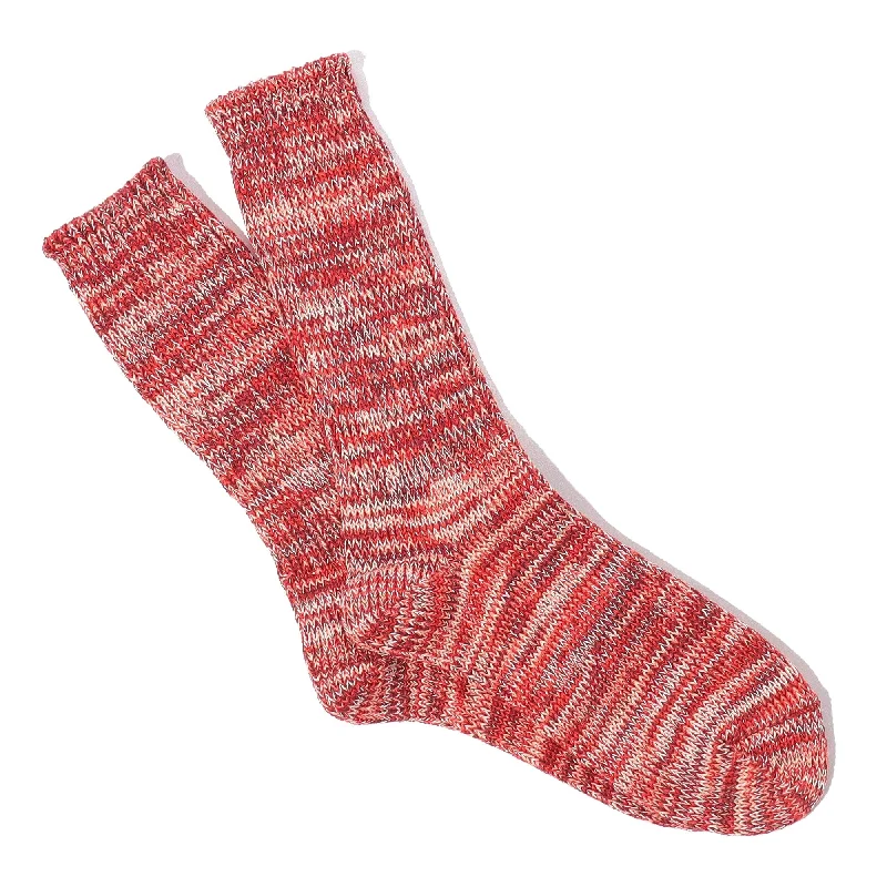 sock benefits ankle -  Anonymous Ism 5 Color Mix Crew Socks  - Red