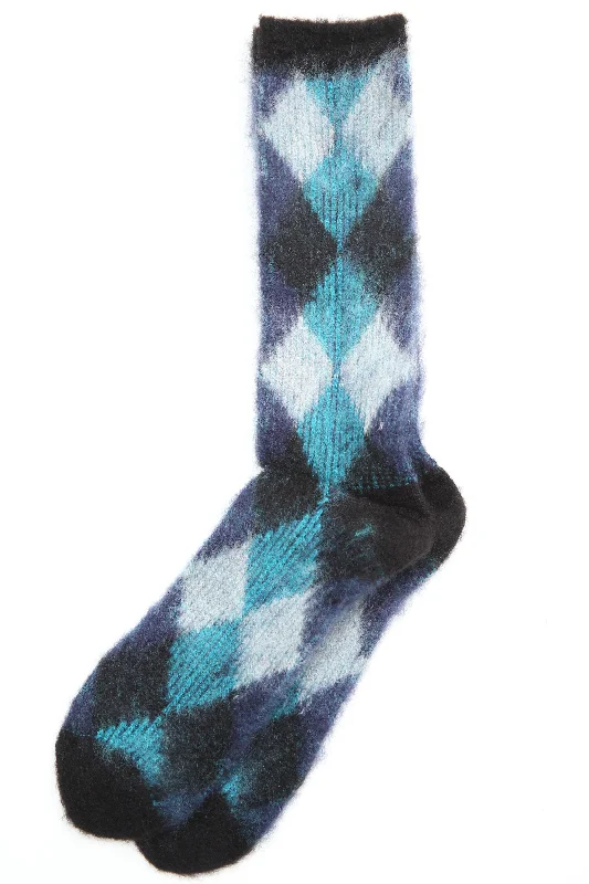 sock washing crew -  Anonymous ism Napping Argyle JQ Crew - Black