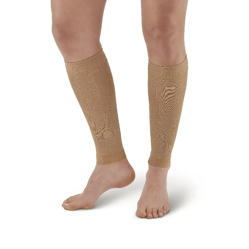 sock materials knee -  AW 5101 Microfiber Compression Leg Sleeves - 20-30 mmHg (Pair)