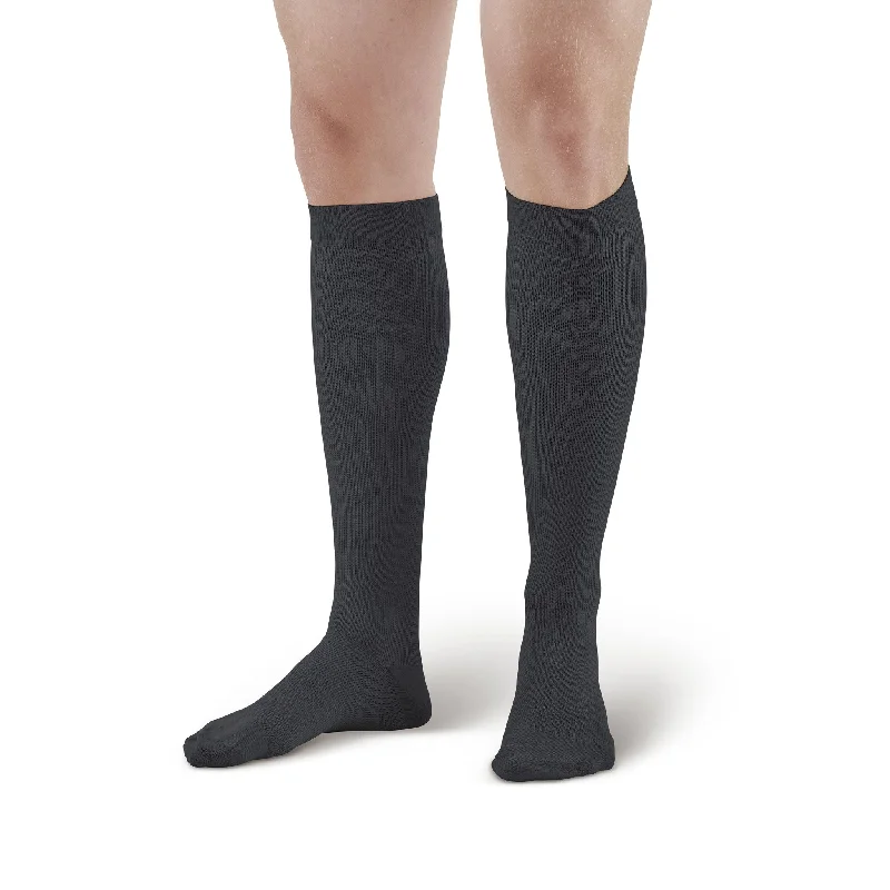 sock packs knee -  AW Style 126 Men's Microfiber Knee High Dress Socks - 30-40 mmHg