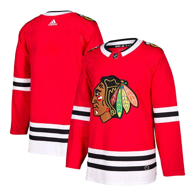 sock features crew -  Chicago Blackhawks Home Adidas Authentic Senior Jersey