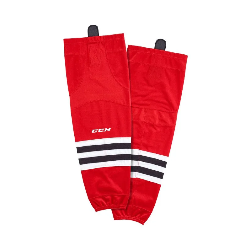 sock discounts knee -  Chicago Blackhawks Home CCM Quicklite 8000 Hockey Socks