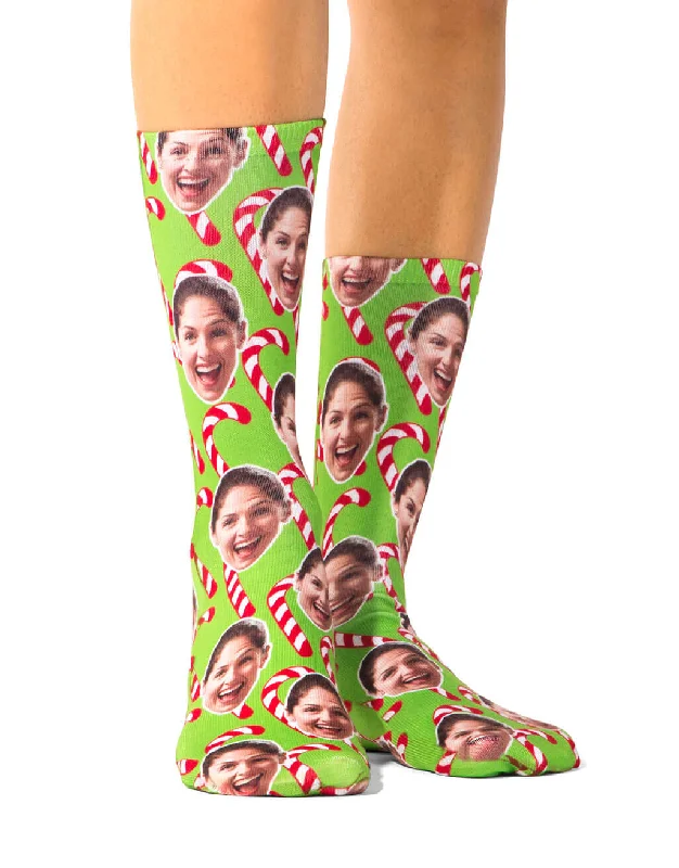 sock deals compression -  Christmas Candy Cane Socks