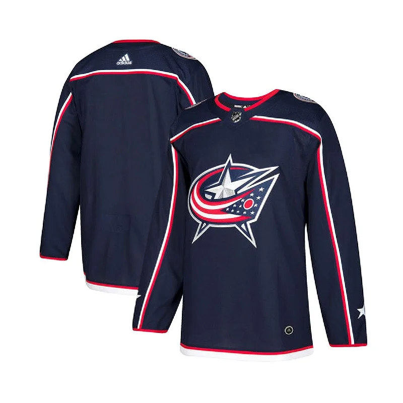 sock features ankle -  Columbus Blue Jackets Home Adidas Authentic Senior Jersey