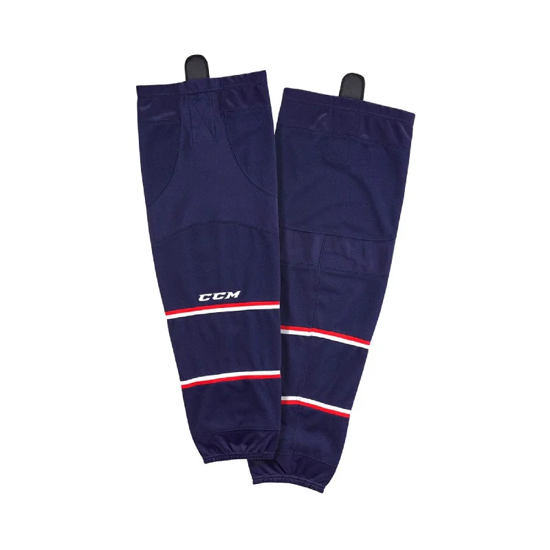 sock codes ankle -  Columbus Blue Jackets Home CCM Quicklite 8000 Hockey Socks