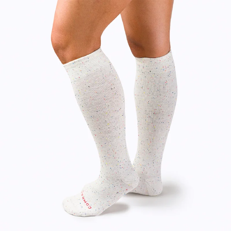 sock care compression -  Comrad Recycled Cotton Knee High Sock - 15-20 mmHg