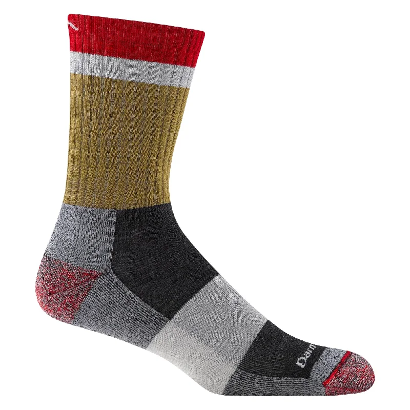 sock sales crew -  Darn Tough 1924 Men's Heady Stripe Micro Crew Lightweight Hiking Sock - Ash