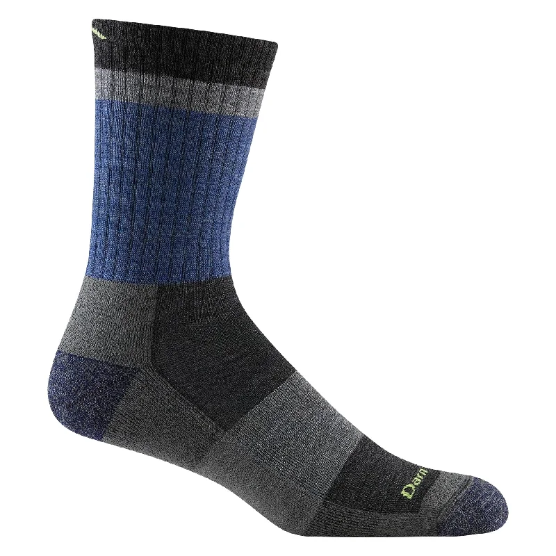 sock deals crew -  Darn Tough 1924 Men's Heady Stripe Micro Crew Lightweight Hiking Sock - Blue