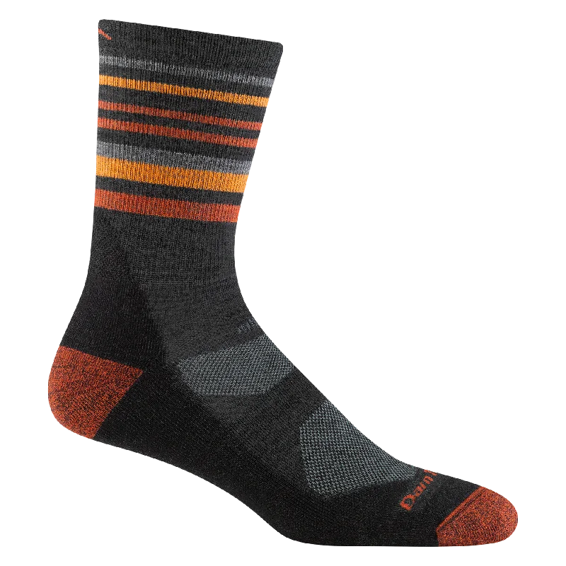 sock materials knee -  Darn Tough Men's Hike/Trek Micro Crew Lightweight with Cushion 5012 - Charcoal