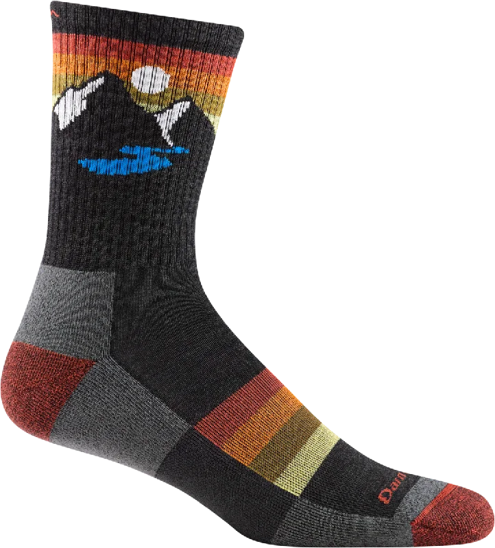 sock uses crew -  Darn Tough MEN'S SUNSET RIDGE MICRO CREW LIGHTWEIGHT HIKING SOCK 1997 - Charcoal