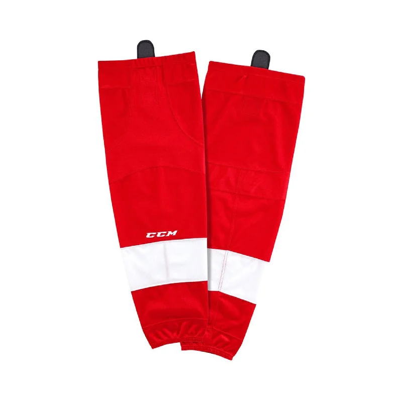 sock features knee -  Detroit Red Wings Home CCM Quicklite 8000 Hockey Socks