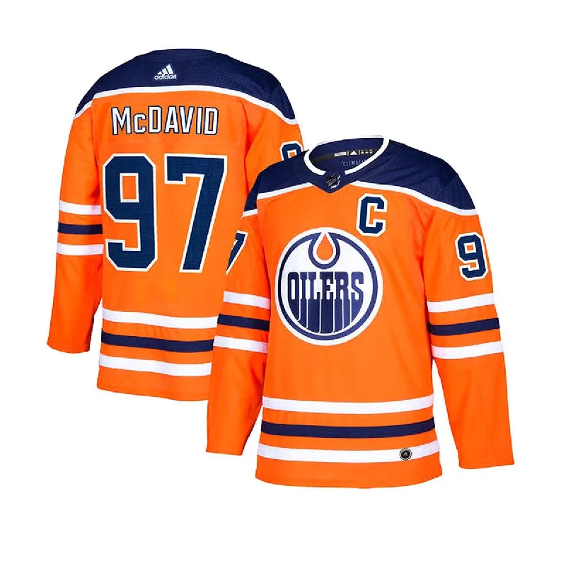 sock guarantee ankle -  Edmonton Oilers Home Adidas Authentic Senior Jersey - Connor McDavid