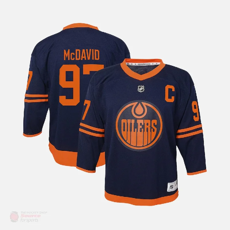 sock brands ankle -  Edmonton Oilers Alternate Outer Stuff Replica Junior Jersey - Connor McDavid