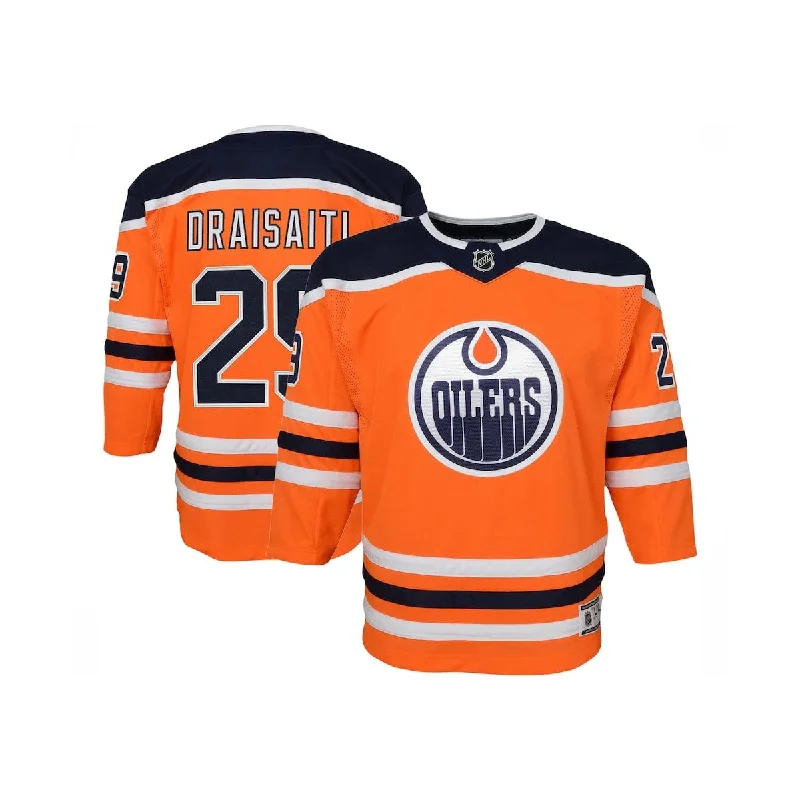 sock collections crew -  Edmonton Oilers Home Outer Stuff Premier Junior Jersey - Leon Draisaitl