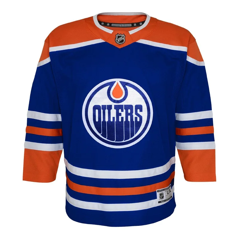 sock features crew -  Edmonton Oilers Home Outer Stuff Replica Infant Jersey