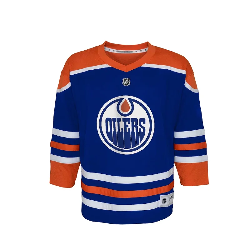 sock washing crew -  Edmonton Oilers Home Outer Stuff Replica Junior Jersey