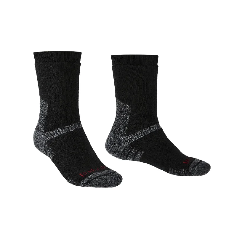 sock types knee -  Heavyweight Merino Performance - Black