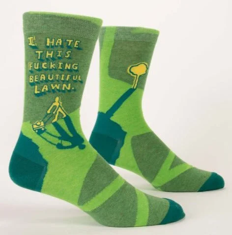 sock offers compression -  F...ing Beautiful Lawn Men's Crew Socks