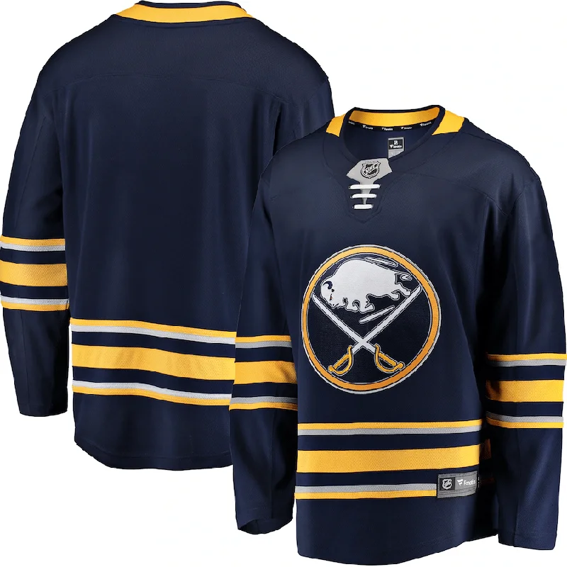 sock deals knee -  Fanatics Breakaway Senior Home Jersey - Buffalo Sabres