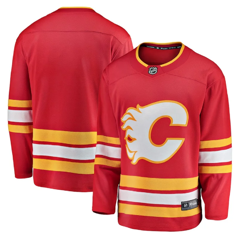 sock reviews knee -  Fanatics Breakaway Senior Home Jersey - Calgary Flames