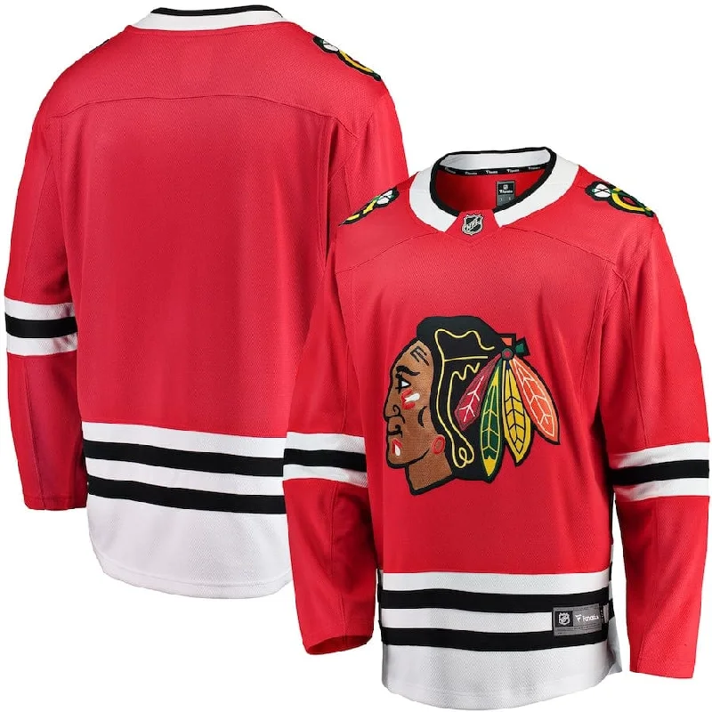 sock shipping knee -  Fanatics Breakaway Senior Home Jersey - Chicago Blackhawks