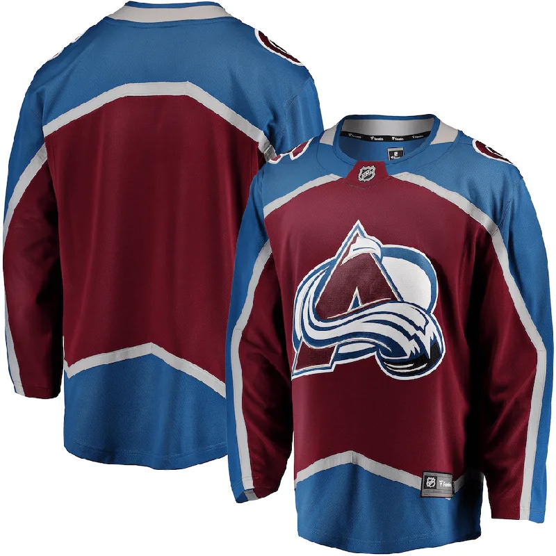 sock warranty knee -  Fanatics Breakaway Senior Home Jersey - Colorado Avalanche