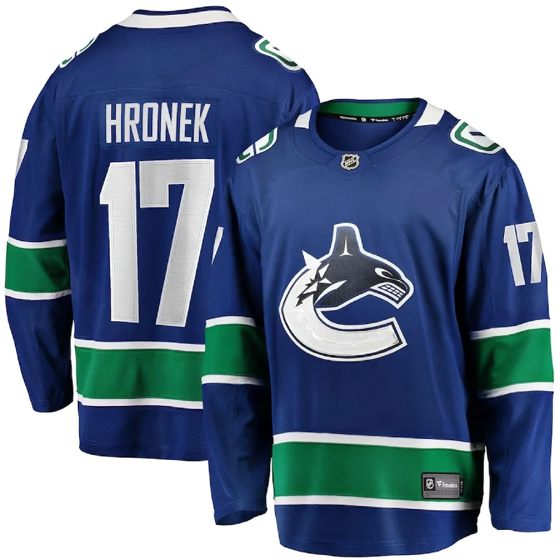 sock codes crew -  Fanatics Breakaway Senior Home Jersey - Vancouver Canucks Filip Hronek