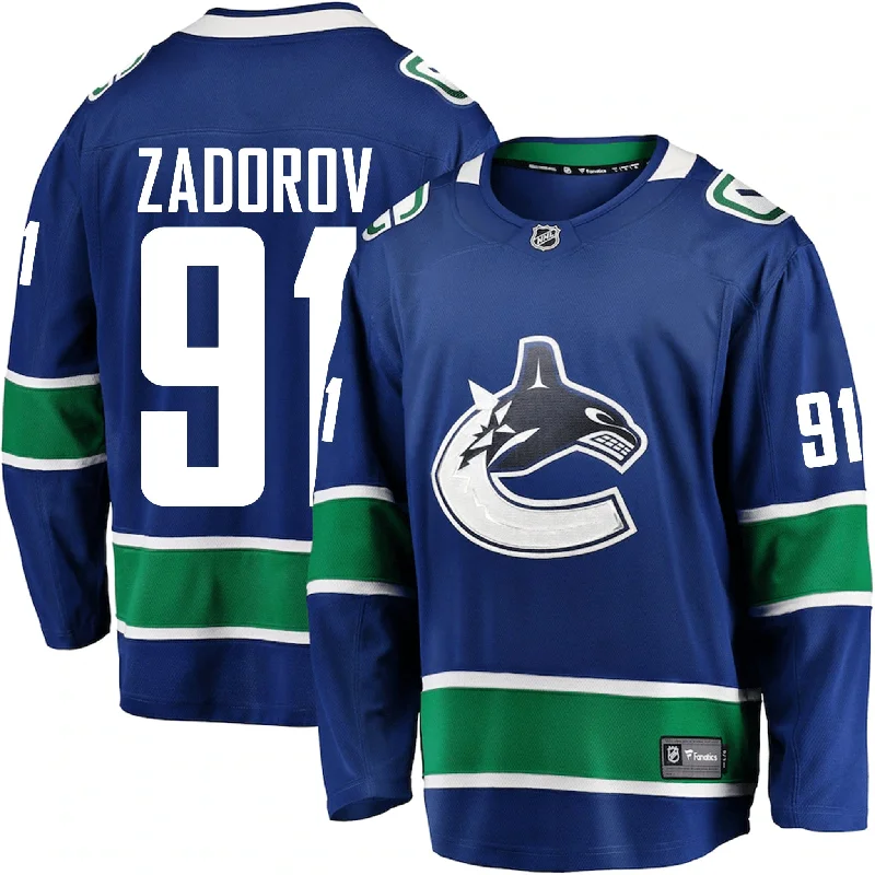 sock styles knee -  Fanatics Breakaway Senior Home Jersey - Vancouver Canucks Nikita Zadorov