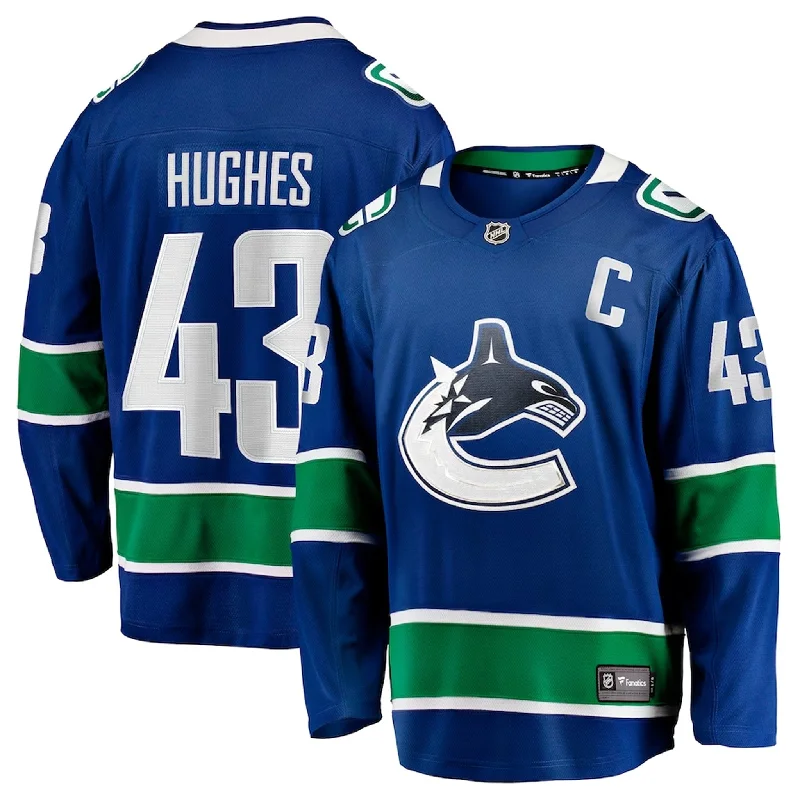 sock ratings knee -  Fanatics Breakaway Senior Home Jersey - Vancouver Canucks Quinn Hughes