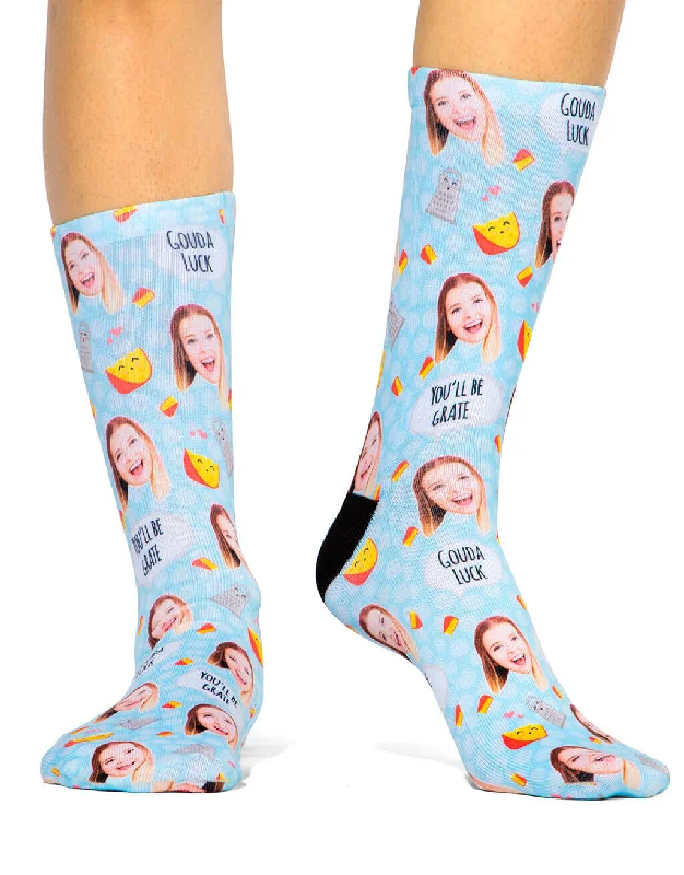 sock stock knee -  Gouda Luck Socks