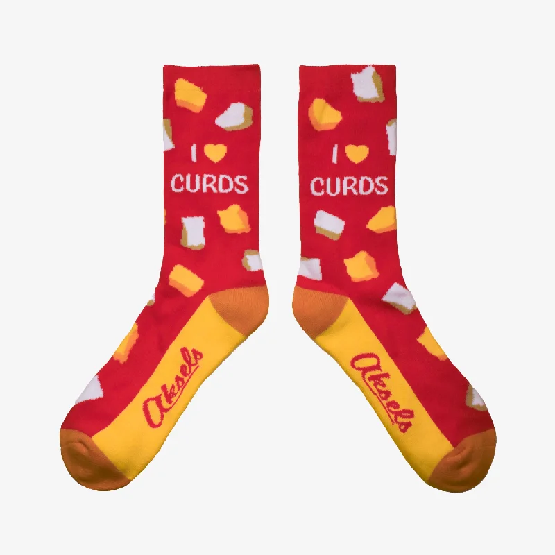 sock bundles crew -  I Heart Curds Socks