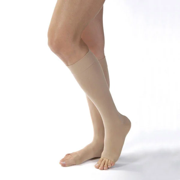 sock care knee -  Jobst Opaque Open Toe Knee Highs - 30-40 mmHg