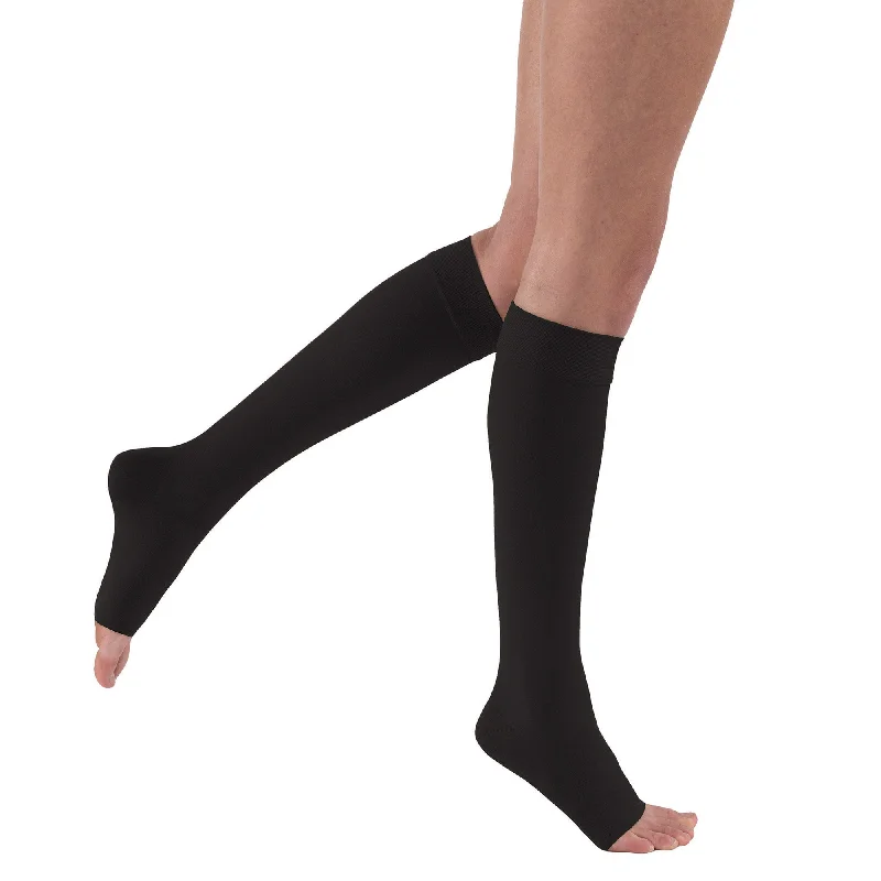 sock uses knee -  Jobst Relief Open Toe Knee Highs w/ Silicone Band - 20-30 mmHg