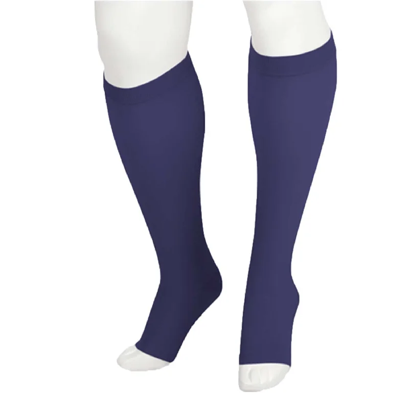 sock ratings ankle -  Juzo 2001 Soft Open Toe Knee Highs - 20-30 mmHg