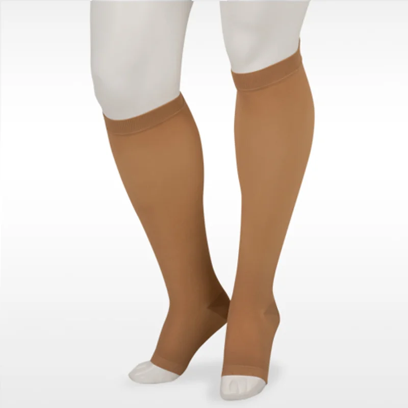 sock styles knee -  Juzo 4410 Basic Open Toe Knee Highs - 15-20 mmHg