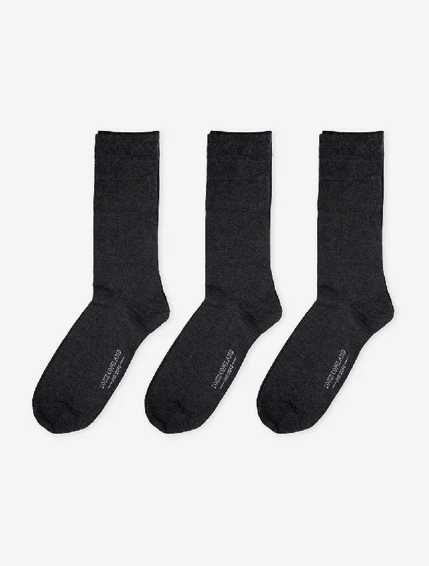 sock singles crew -  3 Pack Sock Charcoal