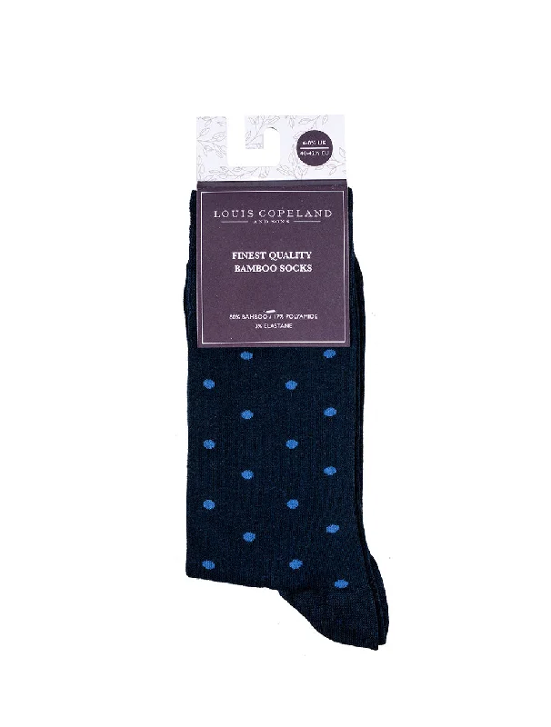 sock stock ankle -  Big Dot Sock Navy