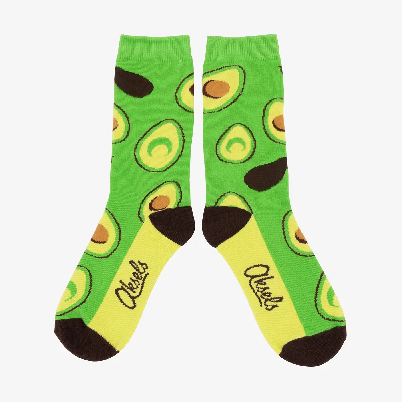 sock fashion knee -  Men's Avocado Fun Dress Socks