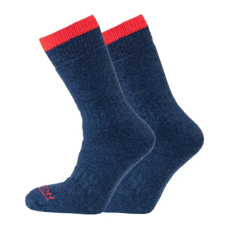 sock patterns crew -  Merino Outdoor 2 Pack - Navy/Red