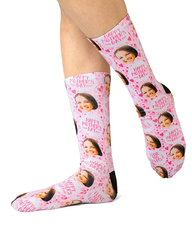 sock codes knee -  Mother's Day Hearts Socks