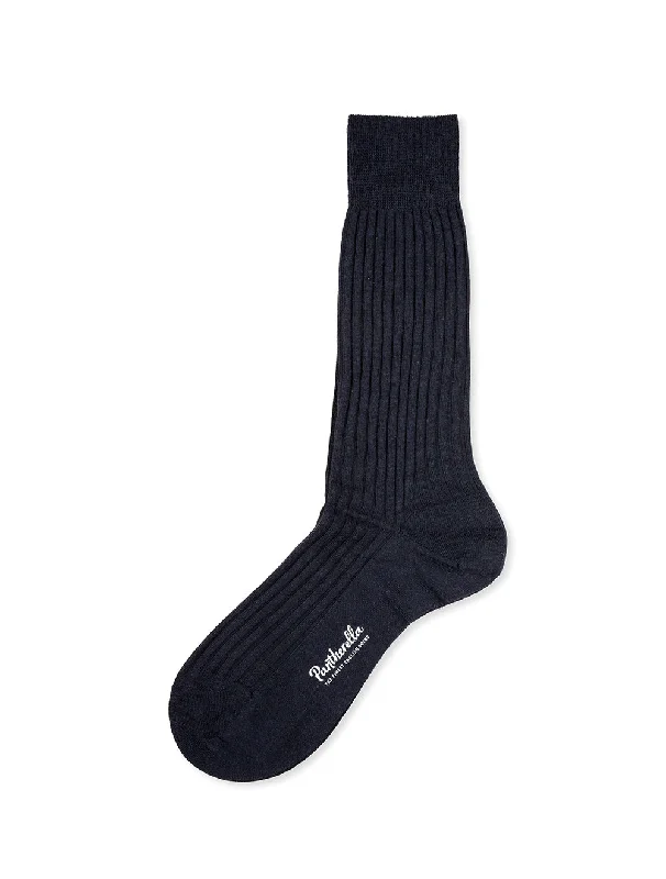 sock designs crew -  Laburnum Wool Sock Navy