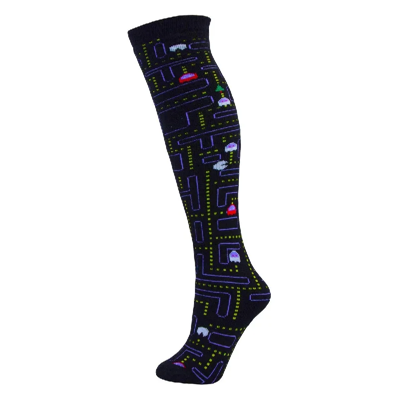 sock guarantee crew -  18" Patterned Ski Tube Sock - Black