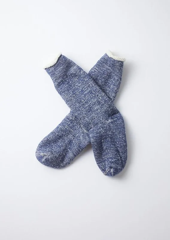 sock pairs crew -  RoToTo Double Face Crew Knit Sock - Deep Ocean