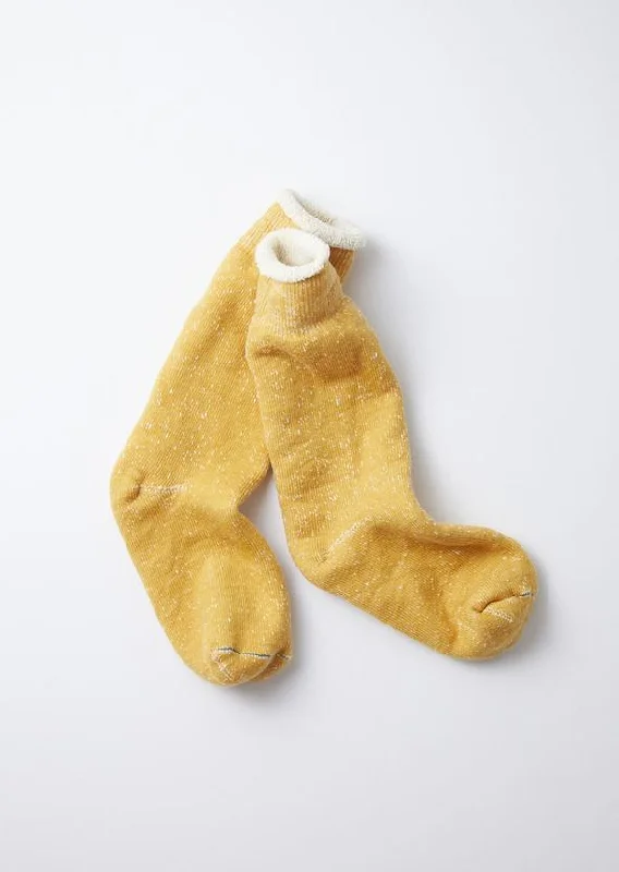 sock exchanges crew -  RoToTo Double Face Crew Knit Sock - Yellow