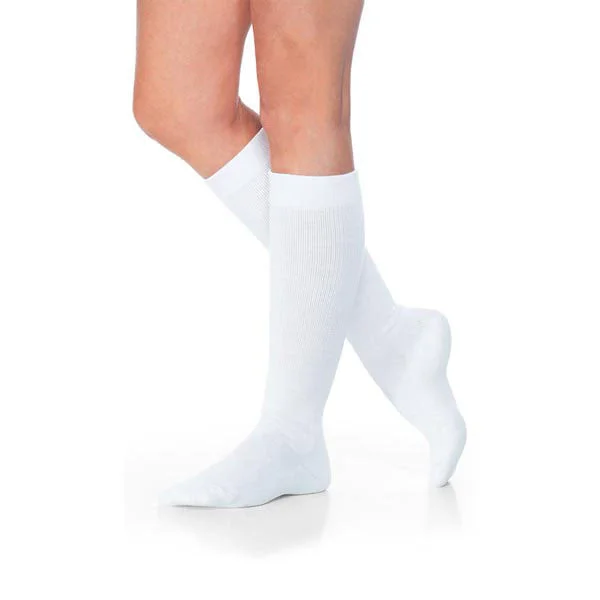 sock sizes knee -  Sigvaris Well Being 160 Eversoft Diabetic Socks - 8-15 mmHg