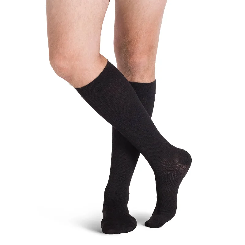 sock patterns knee -  Sigvaris Men's Leisure Trouser Socks  - 8-15 mmHg