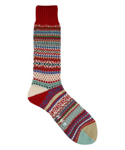 sock features compression -  Chup SNOW DROP OFF SCARLET