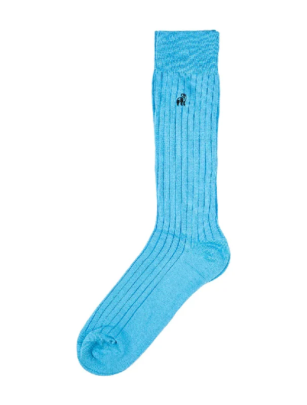 sock durability knee -  SWOLE PANDA Sky Blue Socks