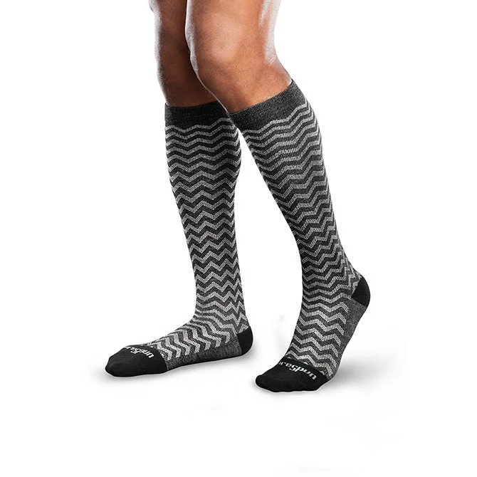 sock sales ankle -  Therafirm Core-Spun Mild Support Socks  - Trendsetter 15-20 mmHg (Black/Grey)